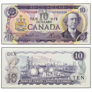 SOLD $10 1971 Bank of Canada Note Lawson-Bouey TU Prefix BC-49a - UNC