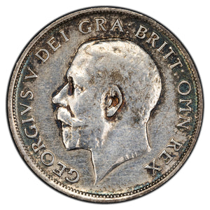 SOLD Great Britain 1912 1 One Shilling Silver Coin - Old Cleaning