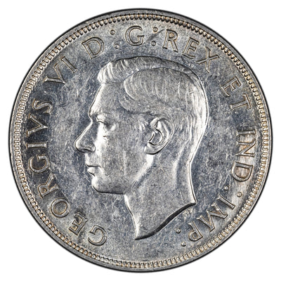 SOLD Canada 1947 Blunt 7 $1 Silver Dollar Coin - EF/AU