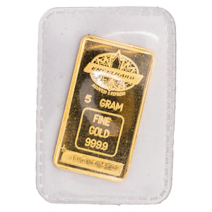 SOLD Engelhard 5 Gram .999 Gold Bar Sealed - Scarce Issue!