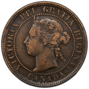 SOLD Canada 1894 1 Large Cent Coin - F/VF