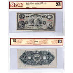 $10 1935 Bank of Nova Scotia Chartered Note #550-36-04 - BCS VF-25