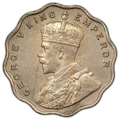 India 1918 Bombay One Anna Coin KM #513