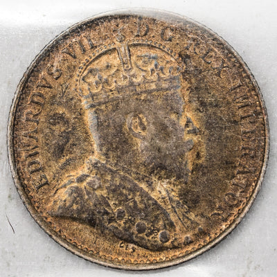 Canada 1903-H Large H 5 Cents Silver Coin - ICCS EF-45