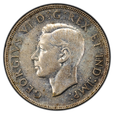 SOLD Canada 1947 Blunt 7 $1 Silver Dollar Coin - EF