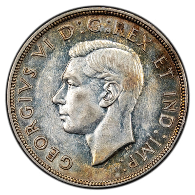 SOLD Canada 1947 Blunt 7 $1 Silver Dollar Coin - Extra Fine