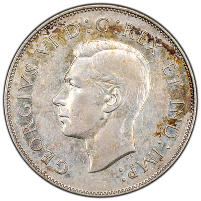SOLD Canada 1946 Hoof/6 50 Cents Half Dollar Silver Coin - VF-30