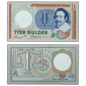 SOLD Netherlands 1953 10 Ten Gulden Note P #85 - UNC
