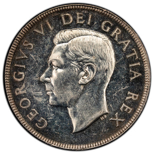 SOLD Canada 1952 $1 Silver Dollar Coin - Uncirculated - Strong Reverse Die Clash