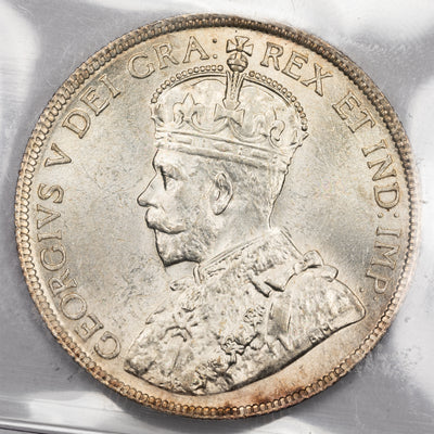 Newfoundland 1917-c 50 Cents Silver Coin - ICCS MS-64