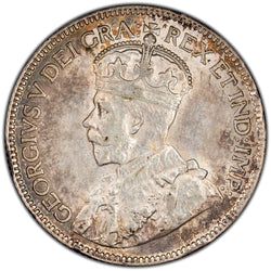 Canada 1930 25 Cents Quarter Silver Coin - EF +