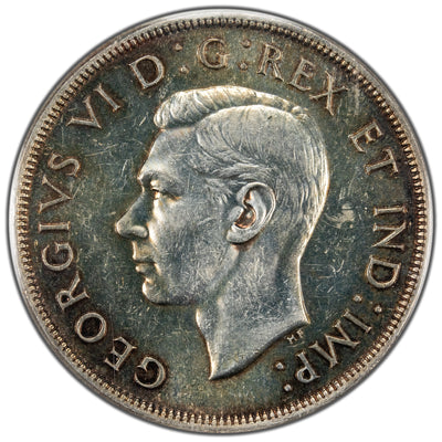 Canada 1945 $1 Silver Dollar Coin - ICCS MS-60