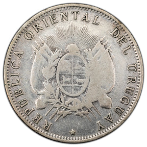 SOLD Uruguay 1894 50 Centesimos Silver Coin KM #16