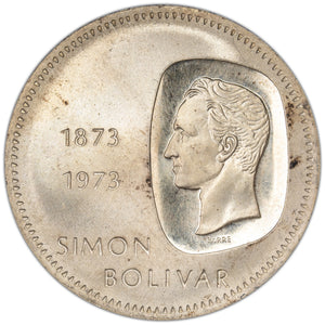 SOLD Venezuela 1973 10 Bolivars Silver Coin