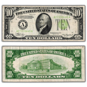 SOLD United States 1934 $10 Boston Federal Reserve Note P #430