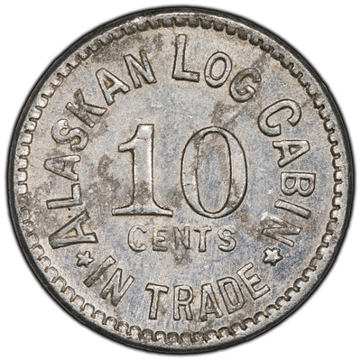 United States 10 Cents Trade Token Don's Alaskan Log Cabin