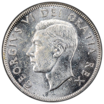 Canada 1951 50 Cents Half Dollar Silver Coin - Choice Uncirculated