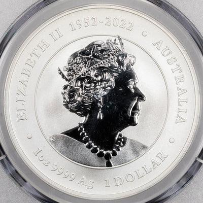 SOLD Australia 2024 P125 Year of the Dragon 1oz .999 Fine Silver Coin - PCGS MS-70