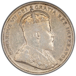 Canada 1910 25 Cents Quarter Silver Coin - Reverse Scratches