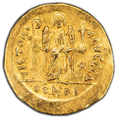 SOLD Ancient Rome Justinian I AD 527-38 AV Solidus Coin SB #140