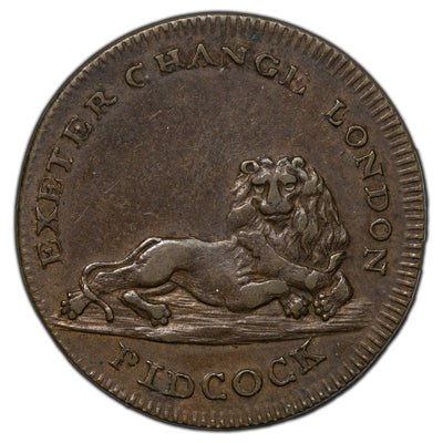 SOLD Great Britain Middlesex-Pidcock 1801 Farthing Token D&H #1069