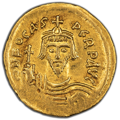 SOLD Ancient Rome Phocas AD 607-610 AV Solidus Coin SB #620