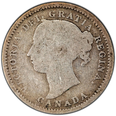 SOLD Canada 1889 10 Cents Dime Silver Coin Key Date! - Good
