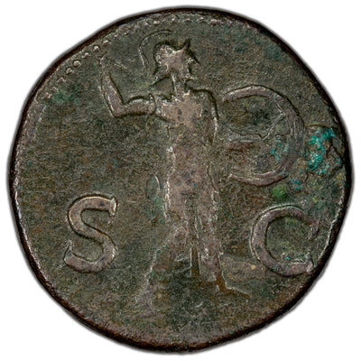 SOLD Ancient Rome AD 42 Claudius AE As Coin 9.57g RIC #116