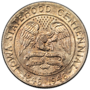 United States 1946 Iowa Centennial 50 Cents Half Dollar Silver Coin