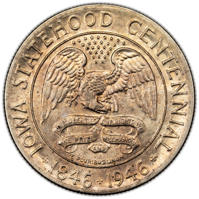 United States 1946 Iowa Centennial 50 Cents Half Dollar Silver Coin