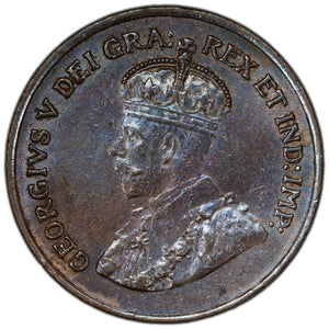 SOLD Canada 1920 1 Small Cent Coin - Pretty Colour