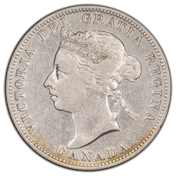 SOLD Canada 1894 25 Cents Quarter Silver Coin - Cleaned
