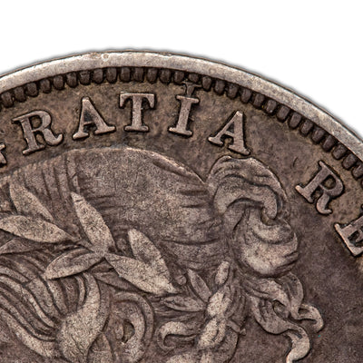 SOLD Canada 1858 Blundered I In Gratia 20 Cents Silver Coin - Very Fine