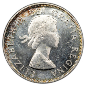 SOLD Canada 1956 50 Cents Half Dollar Silver Coin - MS-63