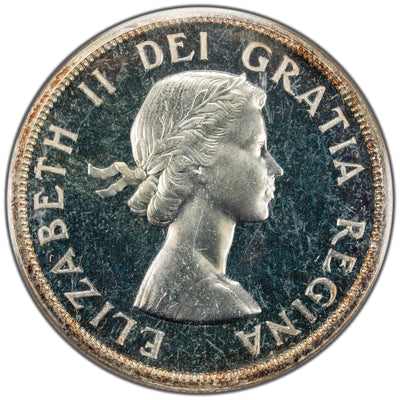 Canada 1958 $1 Silver Dollar Proof Like Coin - PL-66 Heavy Cameo