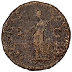 Ancient Rome AD 71 Vespasian AE As Coin RIC #90 10.83g