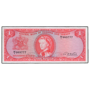 SOLD Trinidad And Tobago 1964 $1 Note P #26b - VF