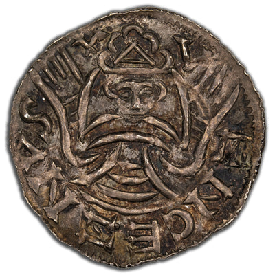 Bohemia Bretislaus I 1034-55 Denar Silver Coin CACH #310 Smerda #145