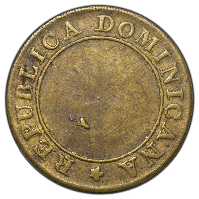 SOLD Dominican Republic 1848 Plain 4 1/4 Real Coin KM #1