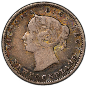 Newfoundland 1896 5 Cents Silver Coin