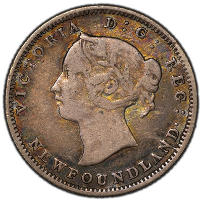 Newfoundland 1896 5 Cents Silver Coin