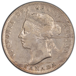 Canada 1892 25 Cents Quarter Silver Coin - Very Fine