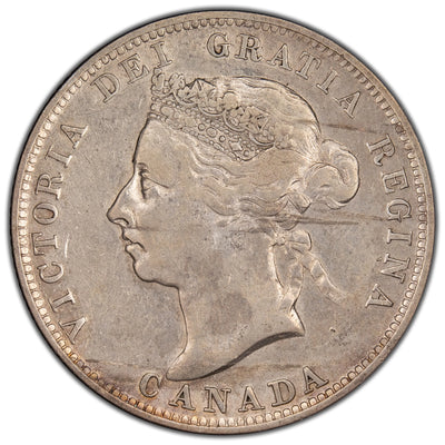 Canada 1892 25 Cents Quarter Silver Coin - Very Fine