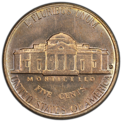 SOLD United States 1953-D FS-501 D / Inverted D 5 Cents Jefferson Nickel Coin - Uncirculated+