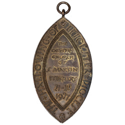 Great Britain 1927 The Hallowing of Leicester Diocese Medal
