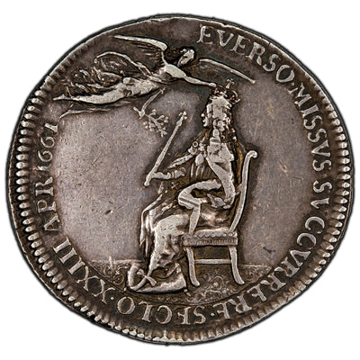 SOLD Great Britain 1661 Charles II Silver Coronation Medal