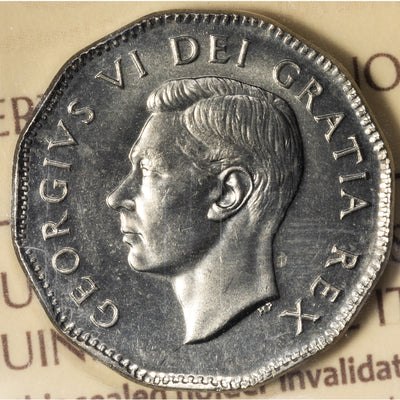 SOLD Canada 1948 5 Cents Nickel Coin - ICCS MS-66