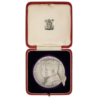 SOLD Great Britain 1935 George V Silver Jubilee Medal 56mm In Original Box