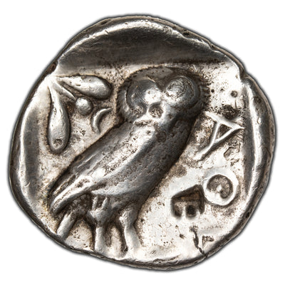 SOLD Ancient Greece 440-413 BC Athens Silver Coin With Countermark