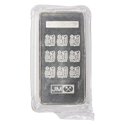 SOLD Johnson Matthey JM RBC Royal Bank 10oz .999 Fine Silver Bar - Sealed Serial Error